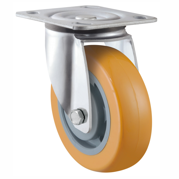 Buy Castor Wheels Plate Urethane - Heavy Duty | Edcon Steel