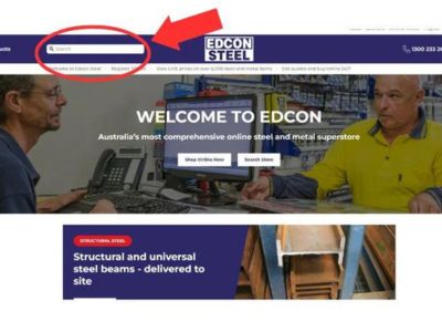Edcon’s Steel & Metal Website Search Function: How to search thousands of products in seconds